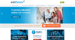 Desktop Screenshot of pre.aulaplaneta.com