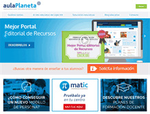 Tablet Screenshot of pre.aulaplaneta.com